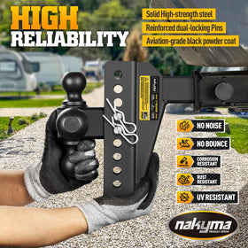 Nakyma double anti-theft pins detail demonstrating added security benefit