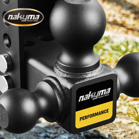 Nakyma shank adjustment holes showing 8 inch drop and 1 inch increments