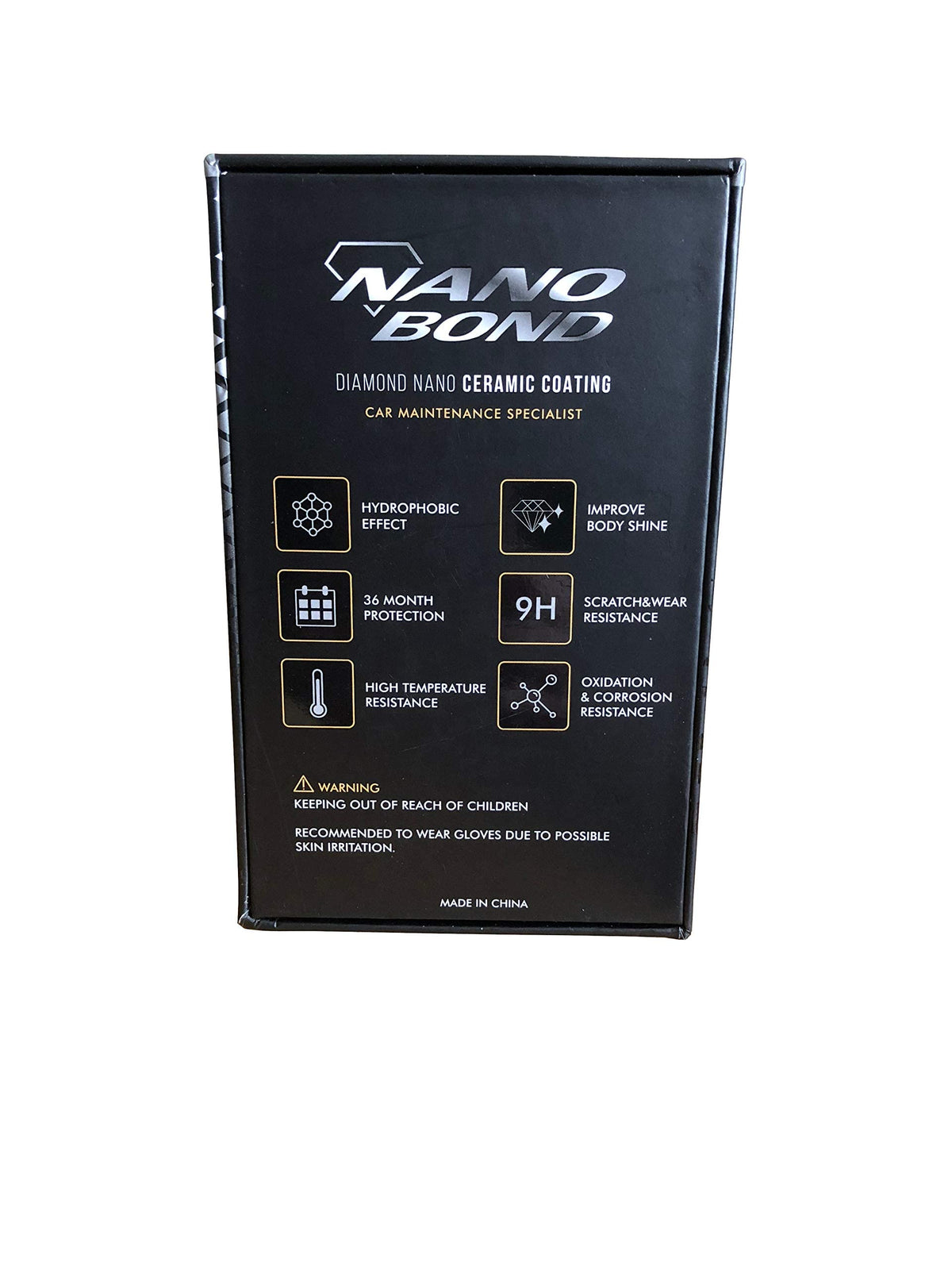 Nano Bond 30ml bottle next to a credit card for size and coverage