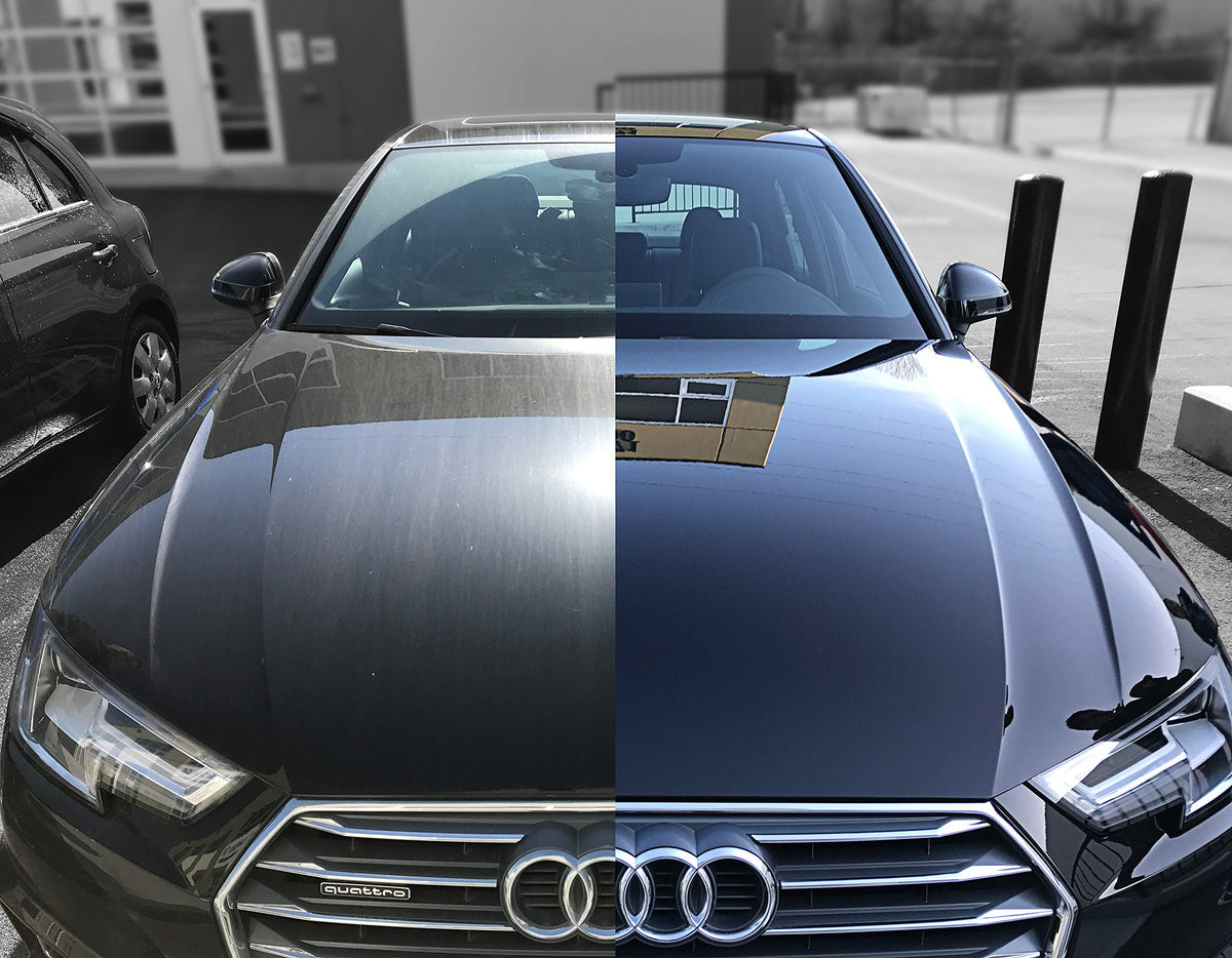Nano Bond treated wheel surface showing reduced brake-dust adherence