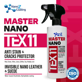 NANO Z COATING spray nozzle close-up, precise application benefit