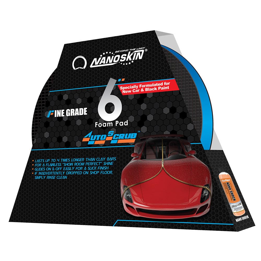 Nanoskin AUTOSCRUB front pad view showing texture and fast decontamination benefit