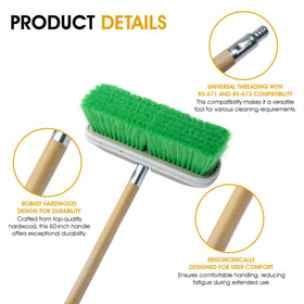 Nanoskin handle beside tape measure shows 60-inch length for improved access