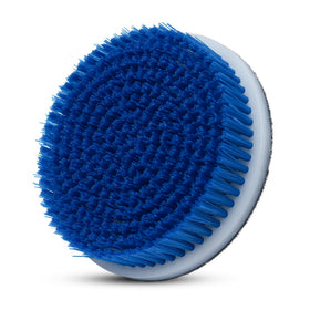 Nanoskin front view showing brush head and backing plate, durable performance