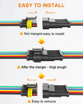 NAOEVO mated connectors demonstrating secure locking mechanism for vibration resistance