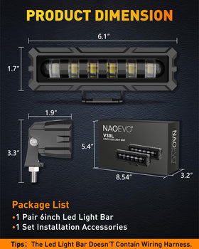 NAOEVO beam on foggy night road showing improved visibility at distance