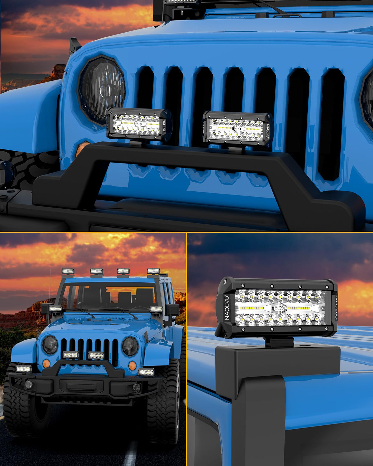 NAOEVO lighting a campsite portraying versatile outdoor and work illumination benefit
