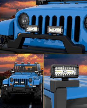 NAOEVO lighting a campsite portraying versatile outdoor and work illumination benefit