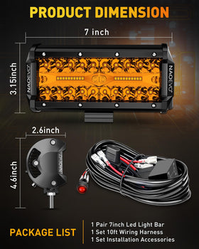 NAOEVO retail packaging with manual showing ready-to-install product and included parts