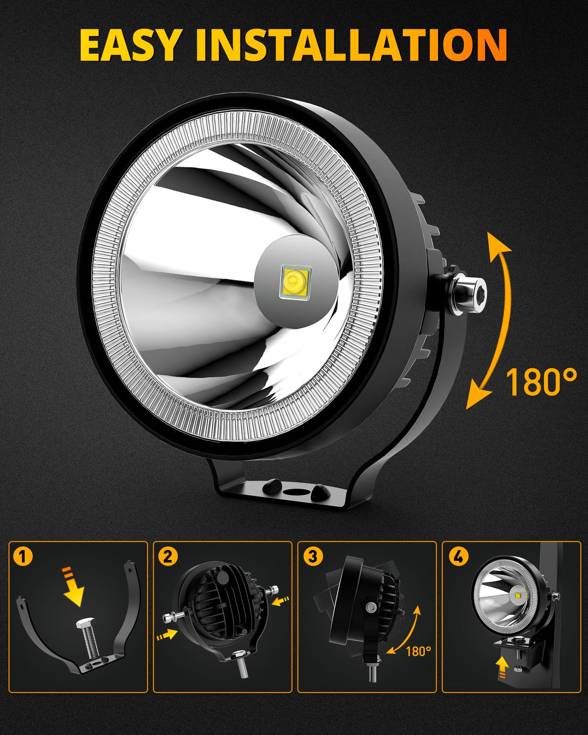 NAOEVO wiring and included hardware for easy DIY installation benefit