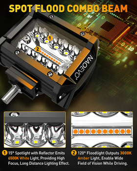 NAOEVO wiring harness and 40A relay kit for easy install and protection benefit