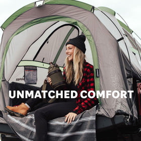 Napier backroadz interior space showing roomy two-person comfort and headroom
