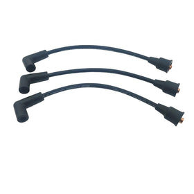 Narcilors 3-piece 7-inch spark plug wire leads front view showing packaging and set benefits
