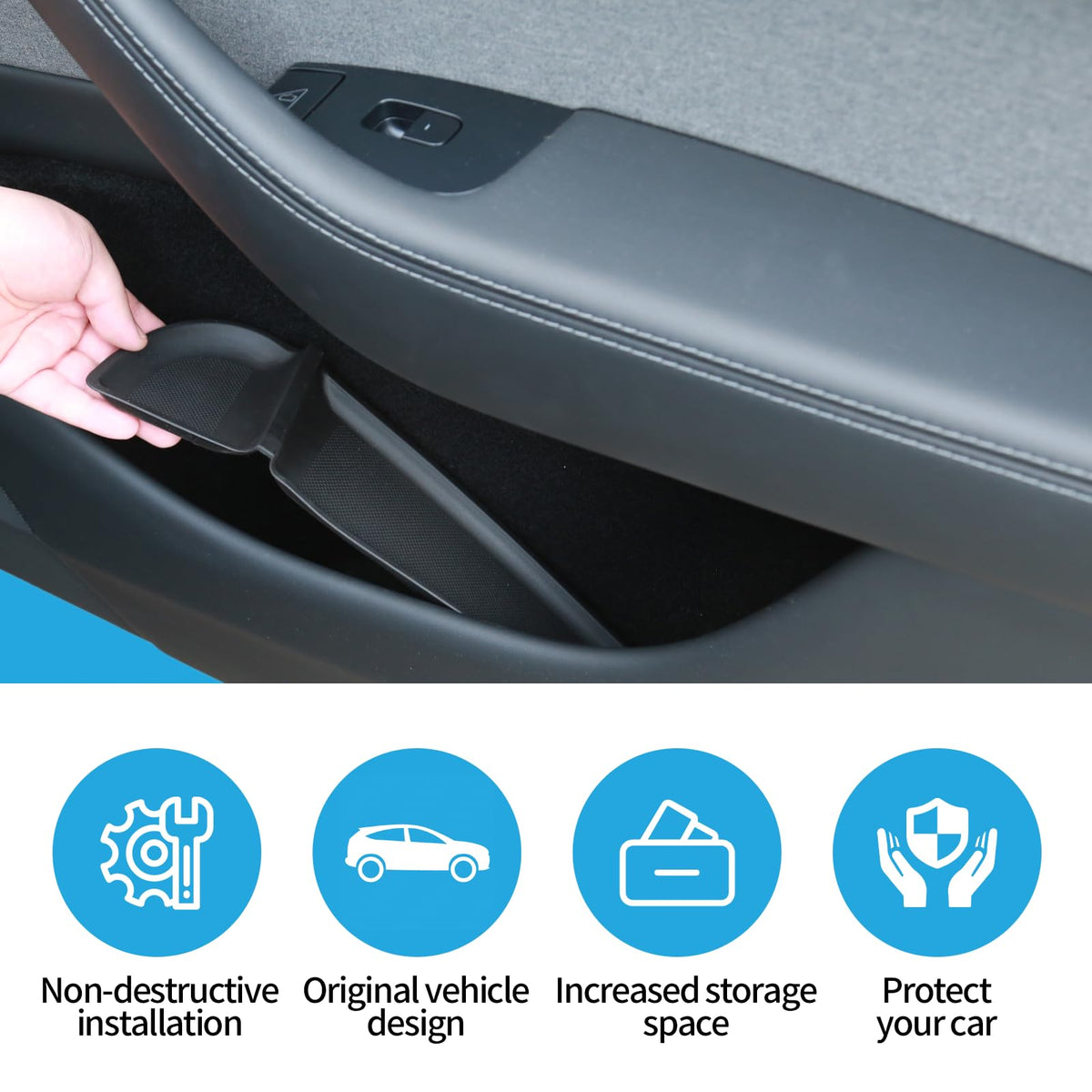 Narottl center cup holder liner placed in console providing secure beverage placement