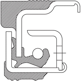 National 370003A close-up of lip and SURE-LOCK ribs preventing leaks