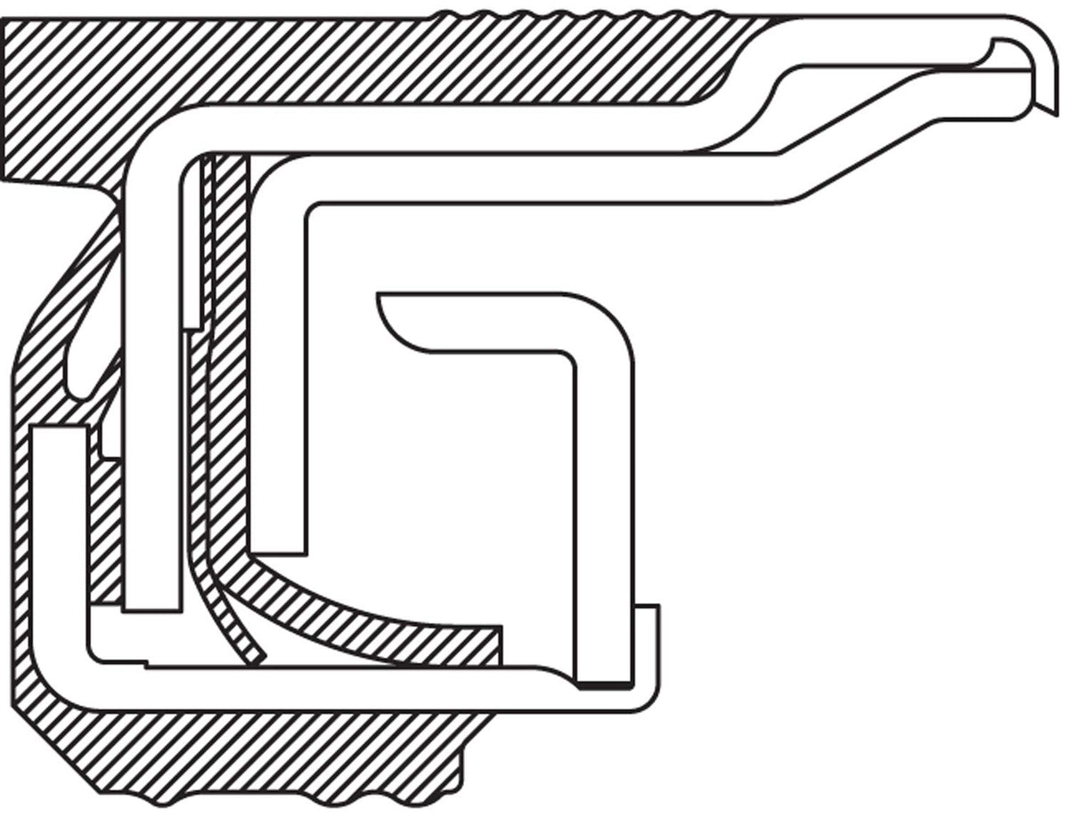 National 380003A close-up of PTFE sealing lip highlighting durability benefit