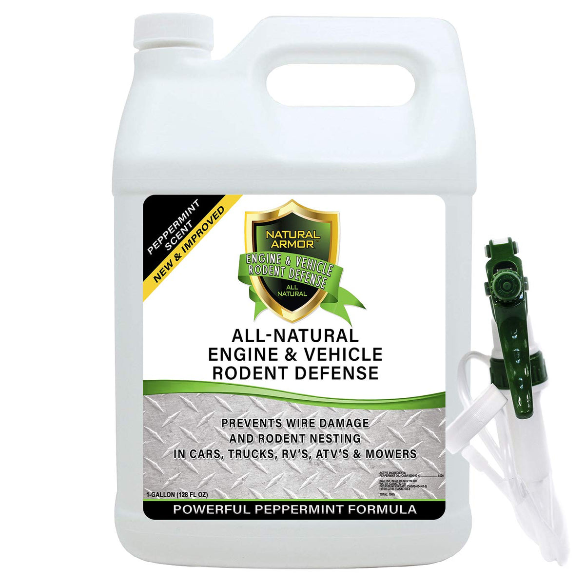 Natural Armor gallon bottle front view showing product and ready use protection