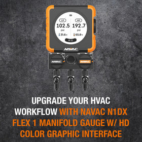 NAVAC close-up of high-definition color display improving on-site readability