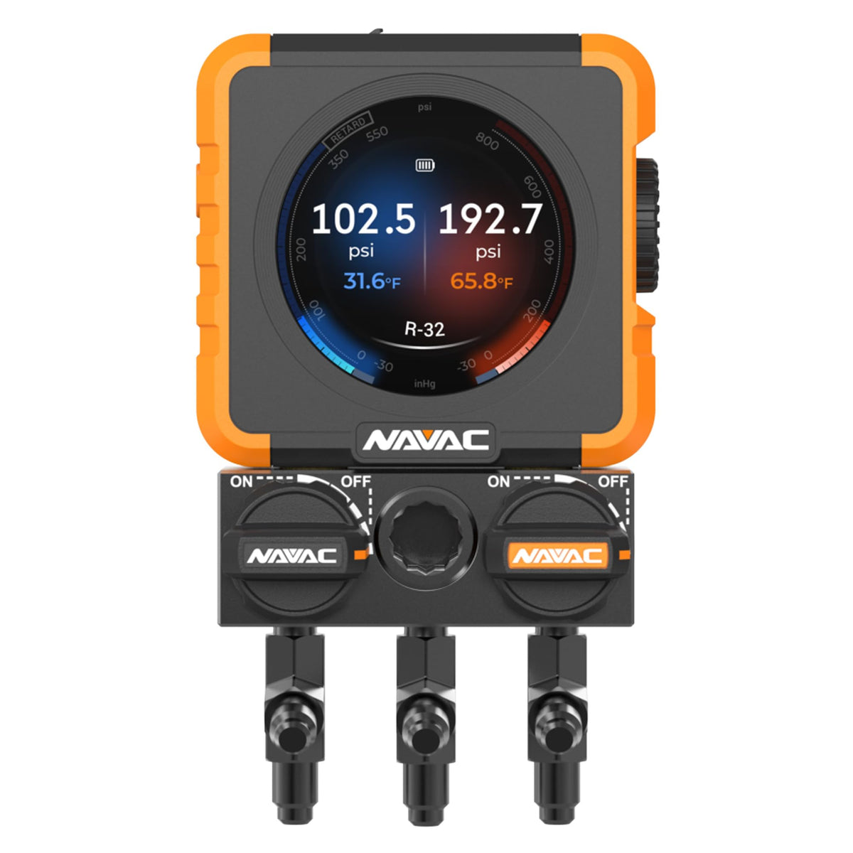 NAVAC front panel showing HD display and intuitive controls for faster readings