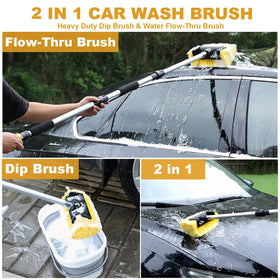 NAVAPAL 12-inch five-sided soft bristle head removing dirt without scratching