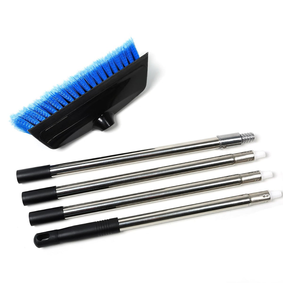 NAVAPAL brush front view showing head, bumper and squeegee for scratch-free cleaning