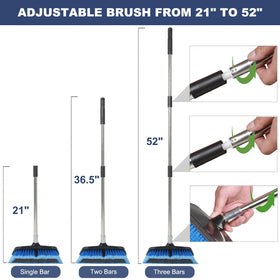 NAVAPAL integrated rubber squeegee clearing water streaks for faster drying