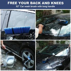 NAVAPAL brush extended used to wash an RV reaching high panels easily