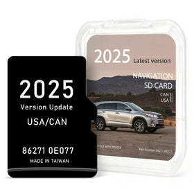 Navtimi front packaging showing Toyota navigation SD card and benefits