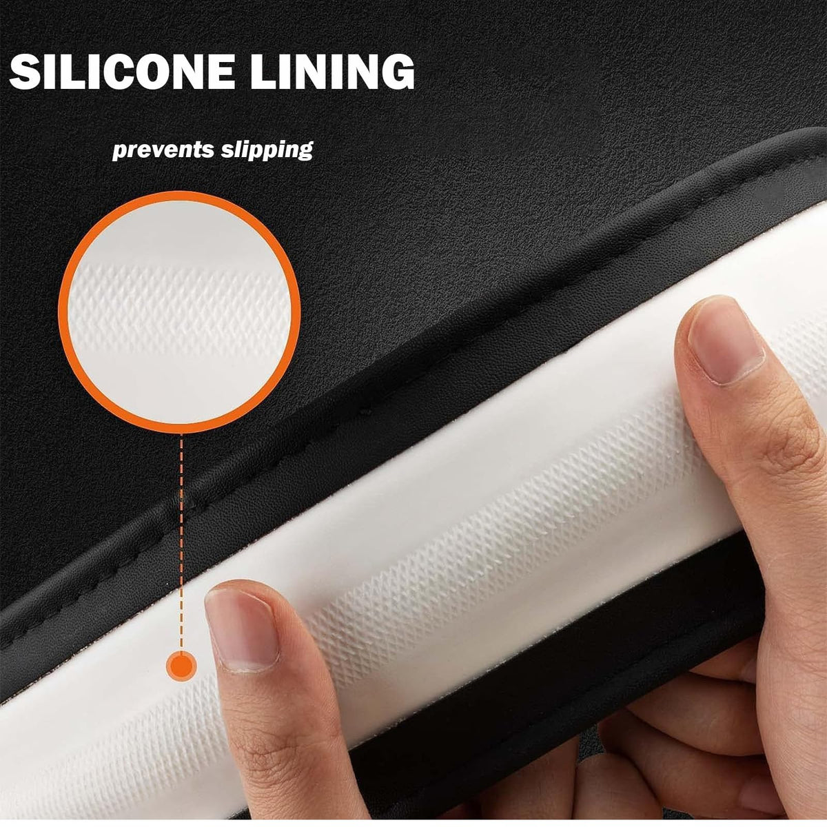 Naxizo cover beside ruler showing 15-inch fit for universal compatibility