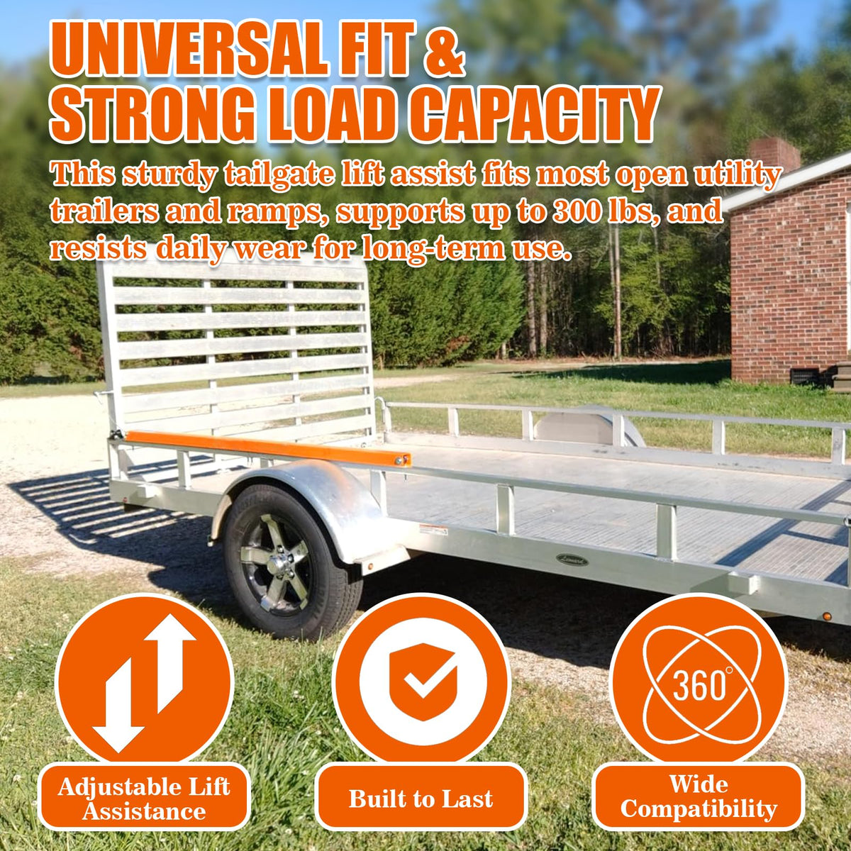 NAZOU lifestyle shot of trailer gate in use enhancing workflow