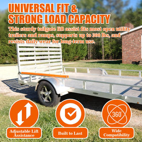 NAZOU lifestyle shot of trailer gate in use enhancing workflow