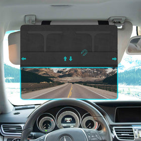 NAZZO front view installed on visor showing full shade benefit