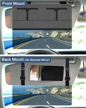 NAZZO visor extender blocking sun through side window for safer driving