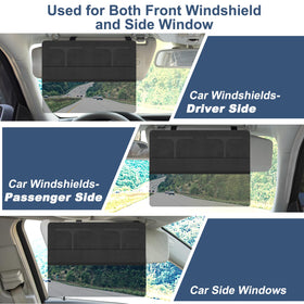 NAZZO side window coverage blocking low-angle sun for comfort