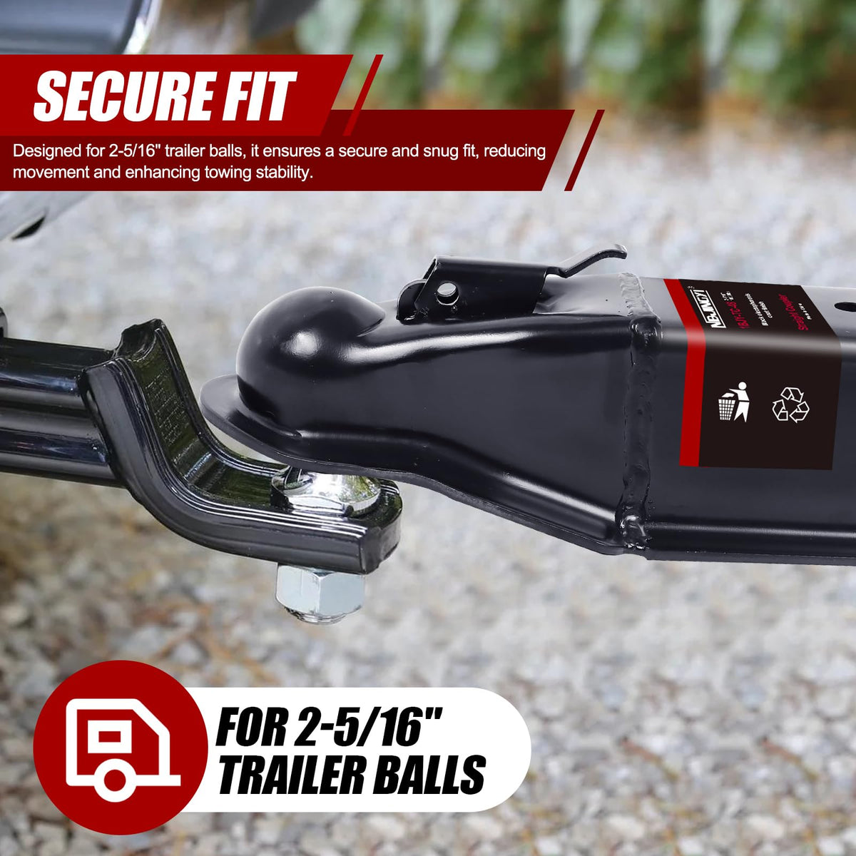 NBJINGYI side profile mounted on 3-inch channel proving secure fit