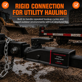 NBJINGYI mounted on a 2" channel tongue demonstrating straightforward fitment
