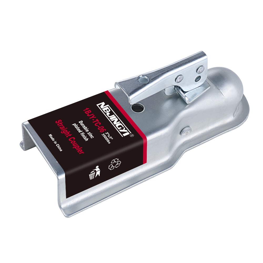 NBJINGYI beside a 2" hitch ball showing proper size compatibility