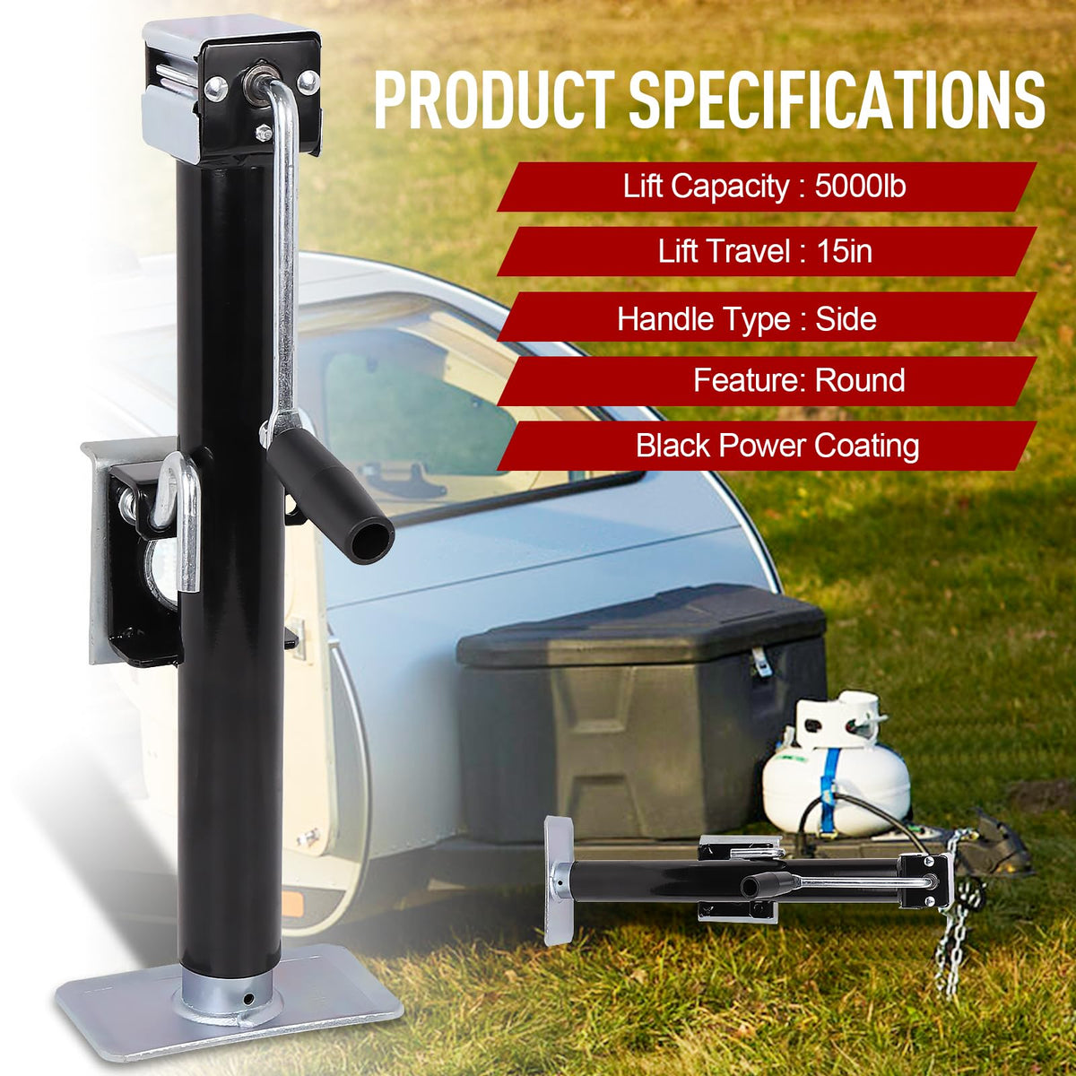 NBJINGYI swivel bracket rotated parallel to frame for travel to increase ground clearance