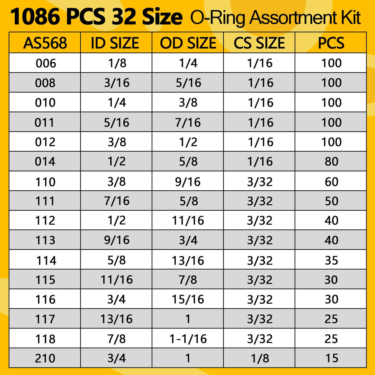 NBRINGO open organizer with compartments enabling quick size selection