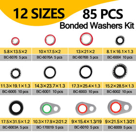 NBRINGO assorted O-rings and gaskets laid out, illustrating wide size variety for repairs