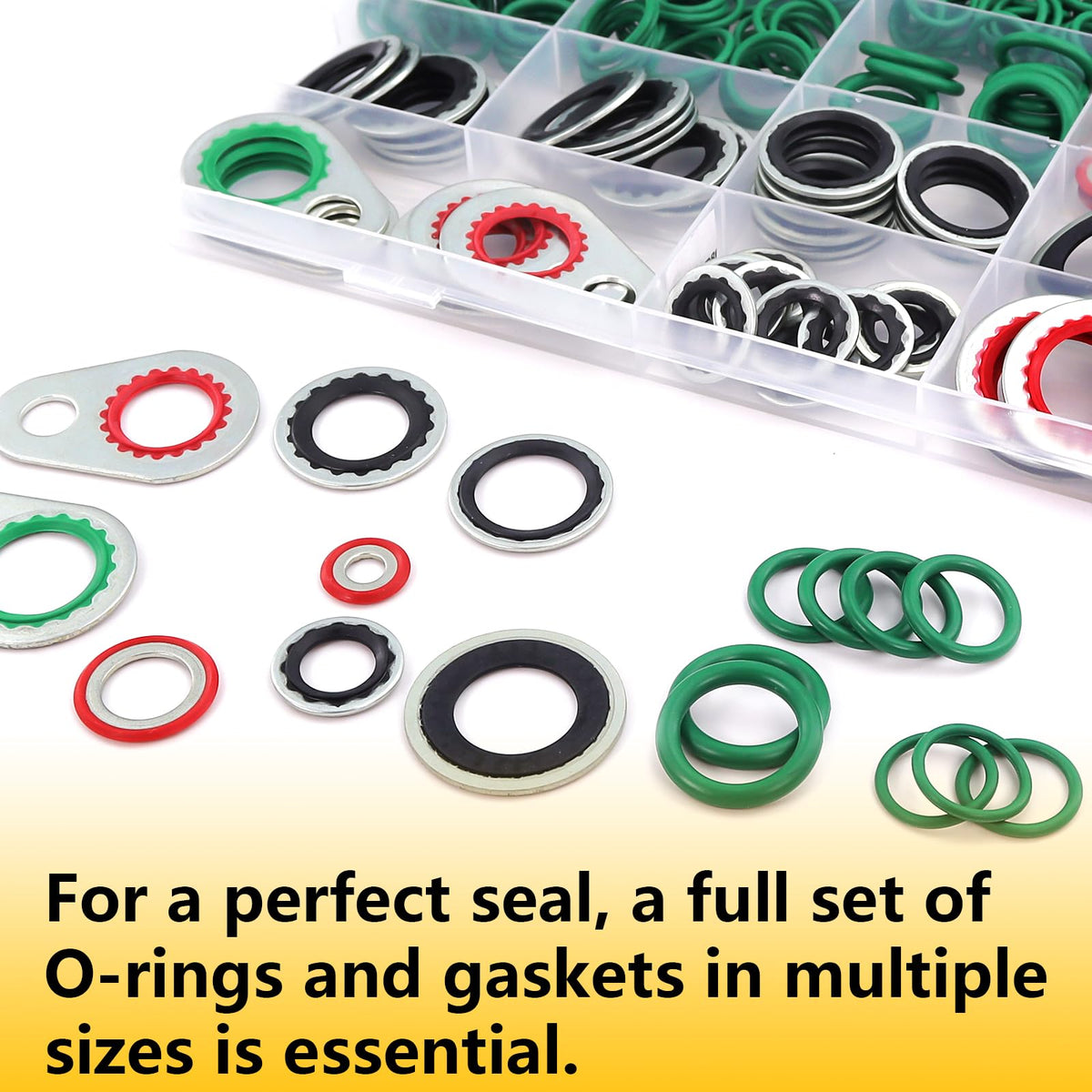NBRINGO seals beside ruler for size comparison, helping choose the correct replacement quickly