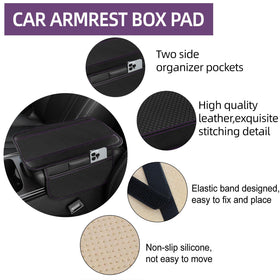 NBTEPEM armrest cover installed on center console protecting surface and padding