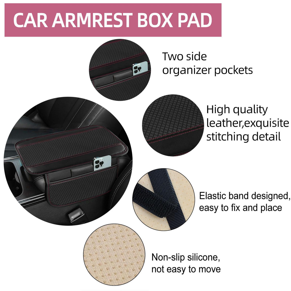 NBTEPEM armrest cover installed demonstrating added comfort and surface protection