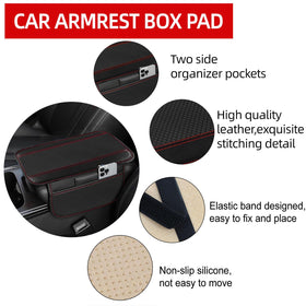 NBTEPEM armrest cover installed on center console offering protection and added comfort
