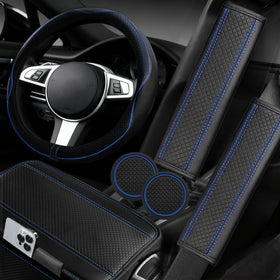 NBTEPEM front view of full blue 6-piece set showing cohesive style and fit
