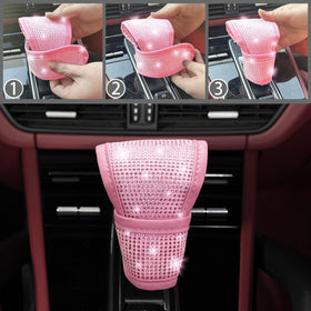 NBTEPEM gear shift cover on shifter for coordinated cabin style