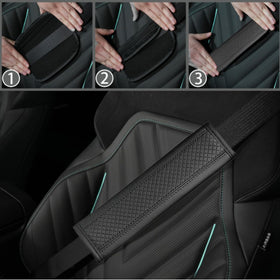 NBTEPEM installer stretching cover onto steering wheel showing easy-fit benefit