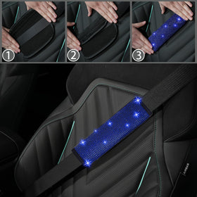 NBTEPEM seat belt covers detailed view adding comfort and bright decoration