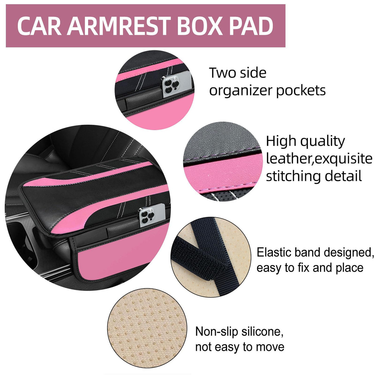 NBTEPEM pair of seat belt cushions displayed for added comfort and reduced chafing