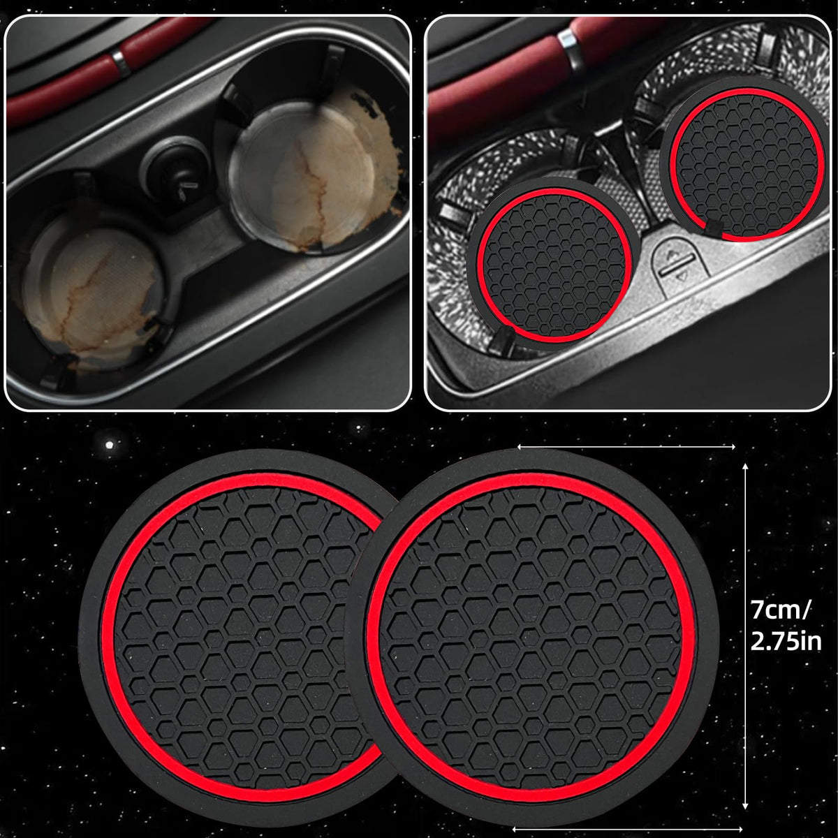 NBTEPEM ruler beside wheel showing 14.5–15 inch fit for universal steering compatibility